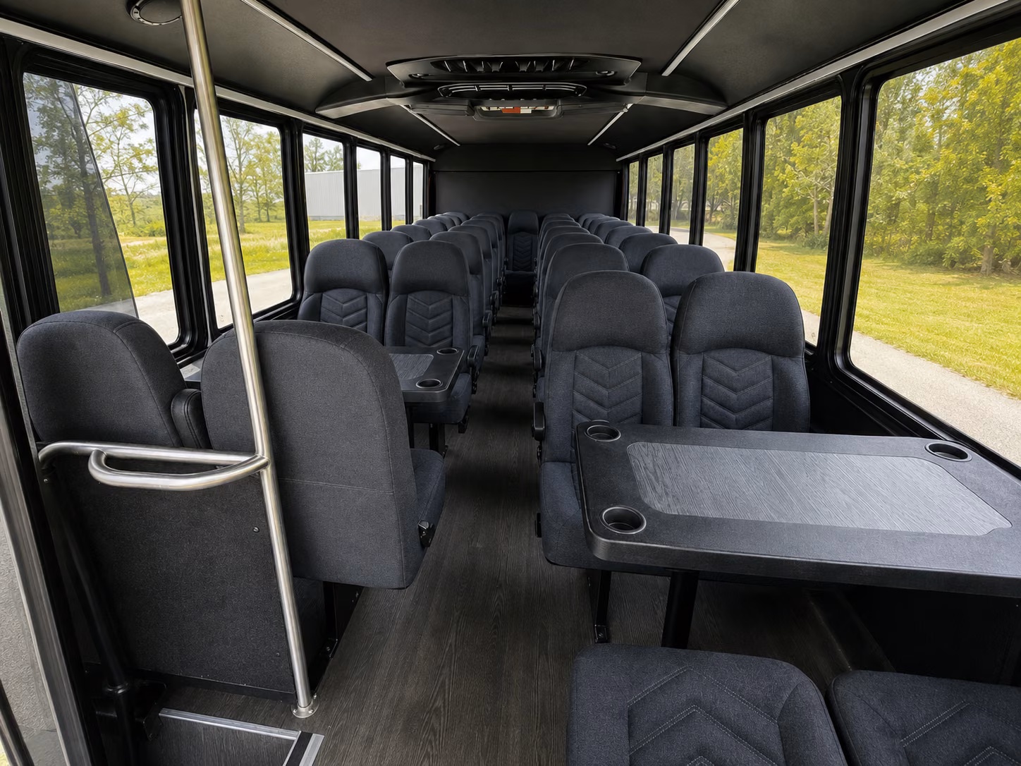 chino hills 18 passenger minibus interior