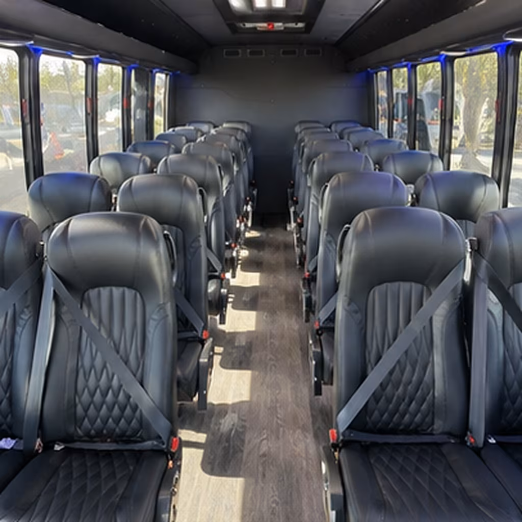 chino hills 25 passenger minibus interior