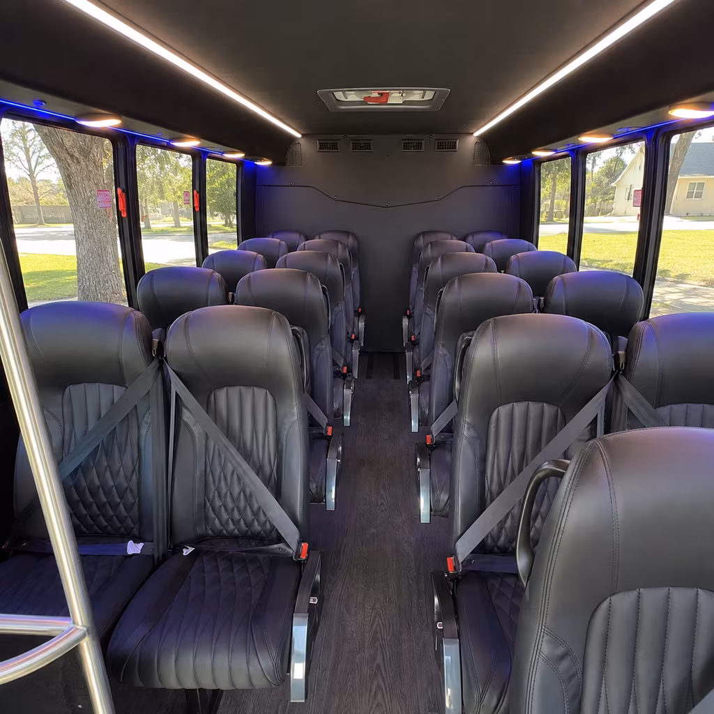 chino hills 30 passenger minibus inside