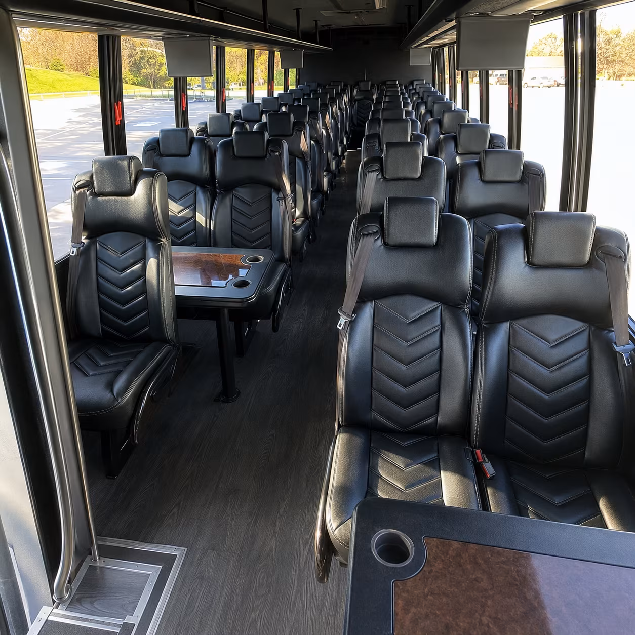 chino hills 35 passenger minibus inside
