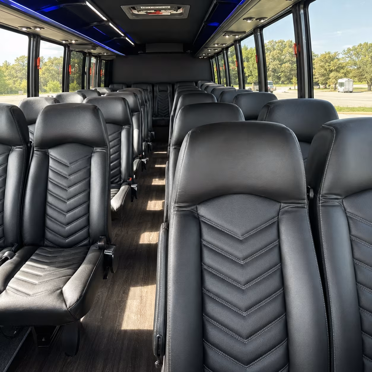 chino hills 35 passenger minibus interior
