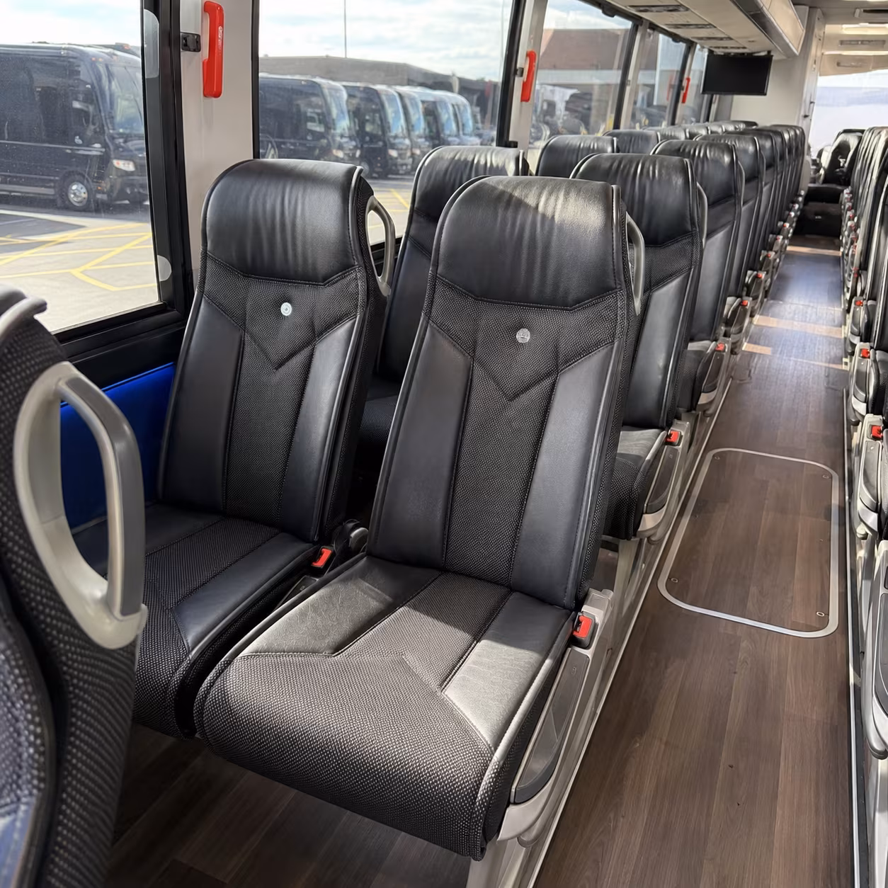 chino hills 40 passenger charter bus interior