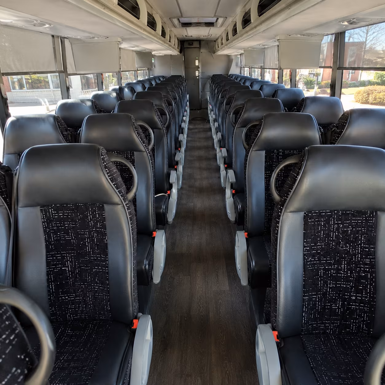 chino hills 54 passenger charter bus inside