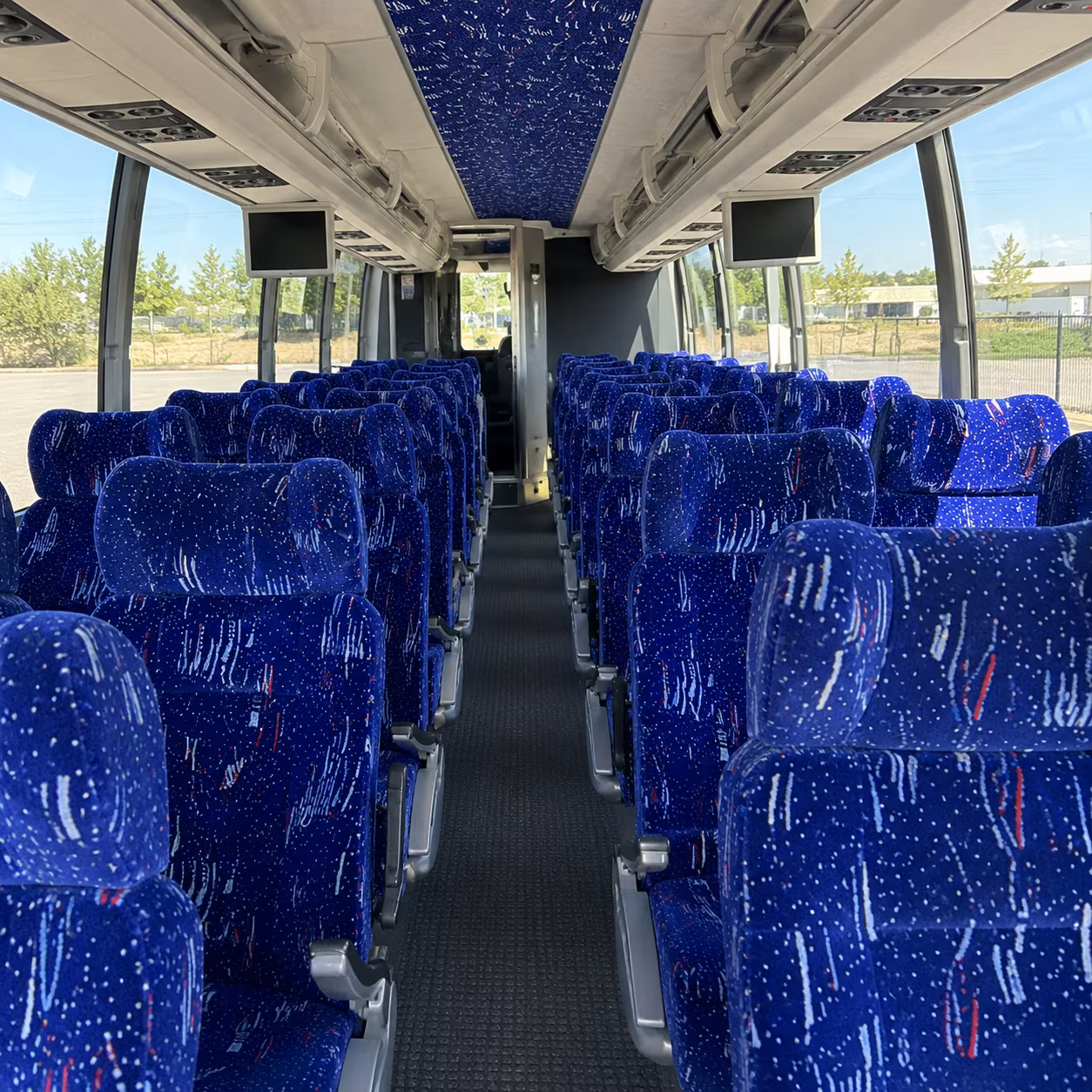 chino hills 54 passenger charter bus interior