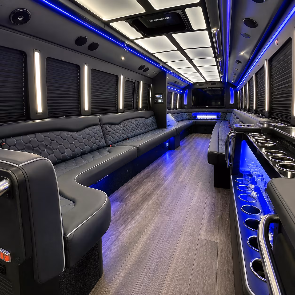 chino hills party bus interior