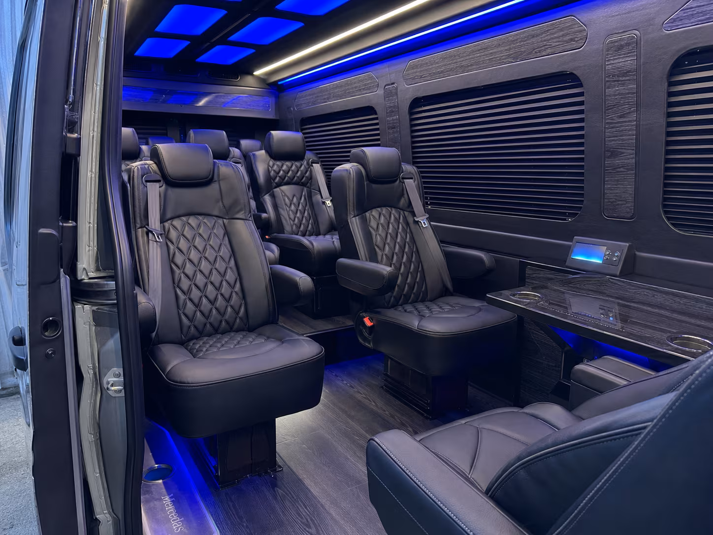 chino hills sprinter van with driver inside